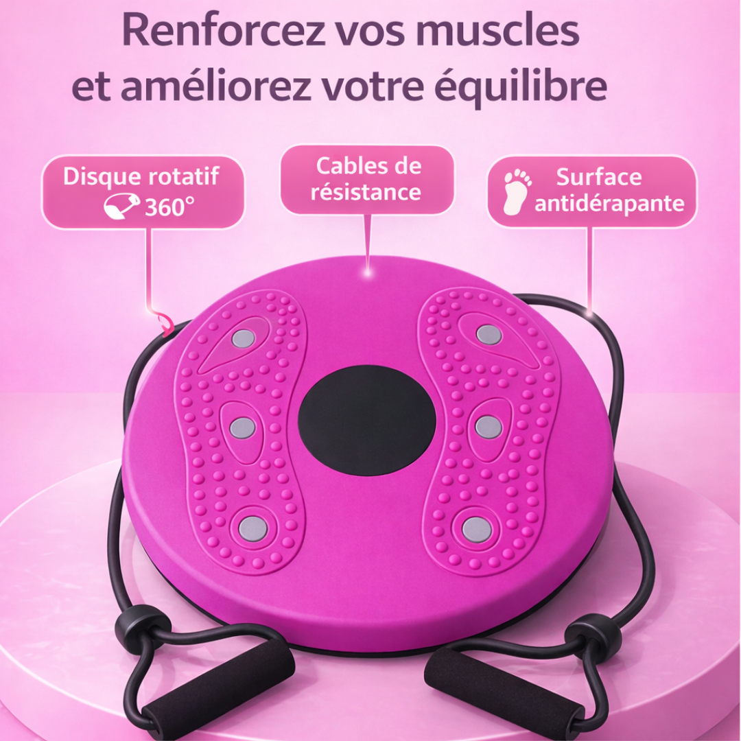 Machine à rotation de taille - Taille affinée, abdos tonifiés - Velarofit