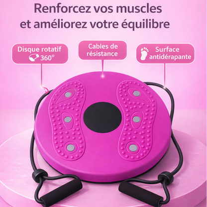 Machine à rotation de taille - Taille affinée, abdos tonifiés - Velarofit