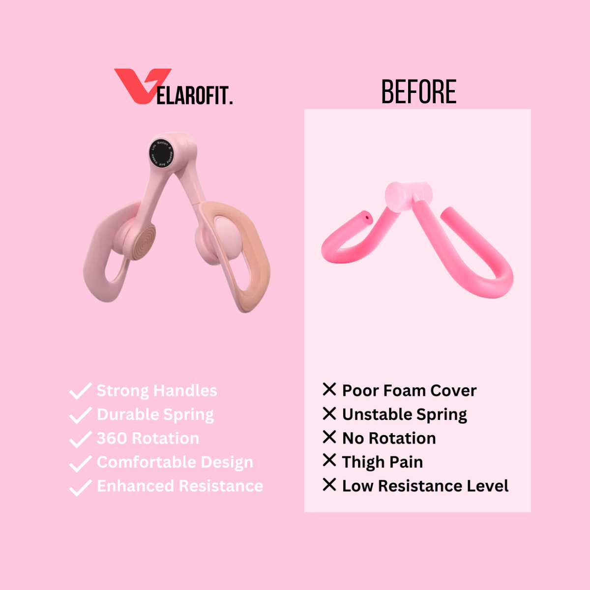 Thigh Trainer Velorafit: Fitness Equipment for Strengthening Pelvic Floor and Legs